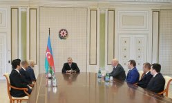 Президент Ильхам Алиев принял победителей чемпионата Европы по шахматам (ФОТО)