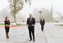 Президент Ильхам Алиев принял участие  в открытии нового здания Гянджинской госфилармонии (ФОТО)