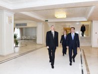 Президент Ильхам Алиев принял участие  в открытии нового здания Гянджинской госфилармонии (ФОТО)