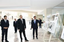 Президент Азербайджана ознакомился со строительством отеля в Гяндже (ФОТО)