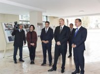 Президент Азербайджана ознакомился со строительством отеля в Гяндже (ФОТО)