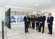 Президент Азербайджана ознакомился со строительством отеля в Гяндже (ФОТО)