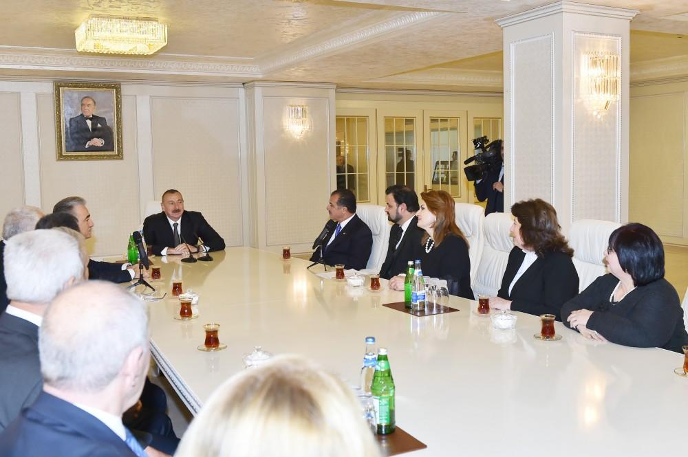 Президент Ильхам Алиев принял участие  в открытии нового здания Гянджинской госфилармонии (ФОТО)