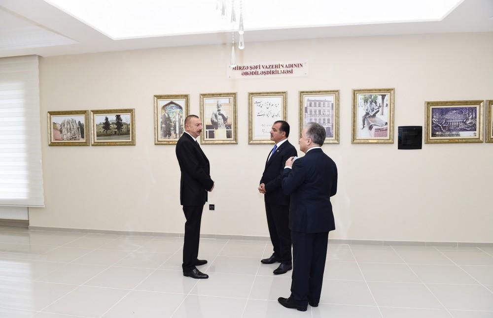Президент Ильхам Алиев принял участие в открытии Музея Вазеха в Гяндже (ФОТО)