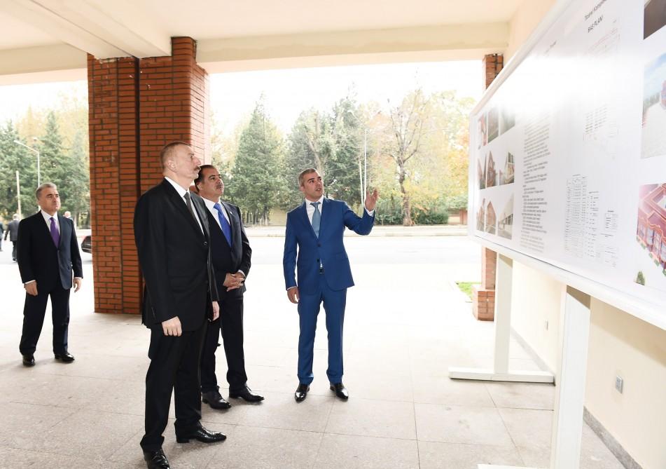 Президент Азербайджана принял участие в открытии торгового комплекса «Гранд Кавказ» в  Гяндже (ФОТО)