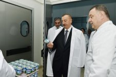 Президент Азербайджана Ильхам Алиев ознакомился в Aбшеронском районе с деятельностью ООО "Захмет-Рузи" (ФОТО)