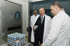 Президент Азербайджана Ильхам Алиев ознакомился в Aбшеронском районе с деятельностью ООО "Захмет-Рузи" (ФОТО)