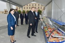 Президент Азербайджана Ильхам Алиев ознакомился в Aбшеронском районе с деятельностью ООО "Захмет-Рузи" (ФОТО)