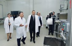 Президент Азербайджана Ильхам Алиев ознакомился в Aбшеронском районе с деятельностью ООО "Захмет-Рузи" (ФОТО)