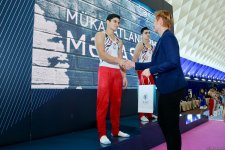Награждены призеры второго дня чемпионатов Азербайджана по спортивной гимнастике и акробатике (ФОТО)