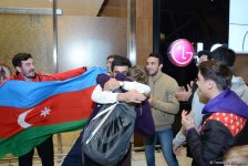 Золотой призер Всемирных соревнований возрастных групп по тамблингу Малкин вернулся в Баку (ФОТО)