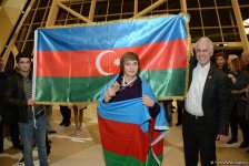 Золотой призер Всемирных соревнований возрастных групп по тамблингу Малкин вернулся в Баку (ФОТО)