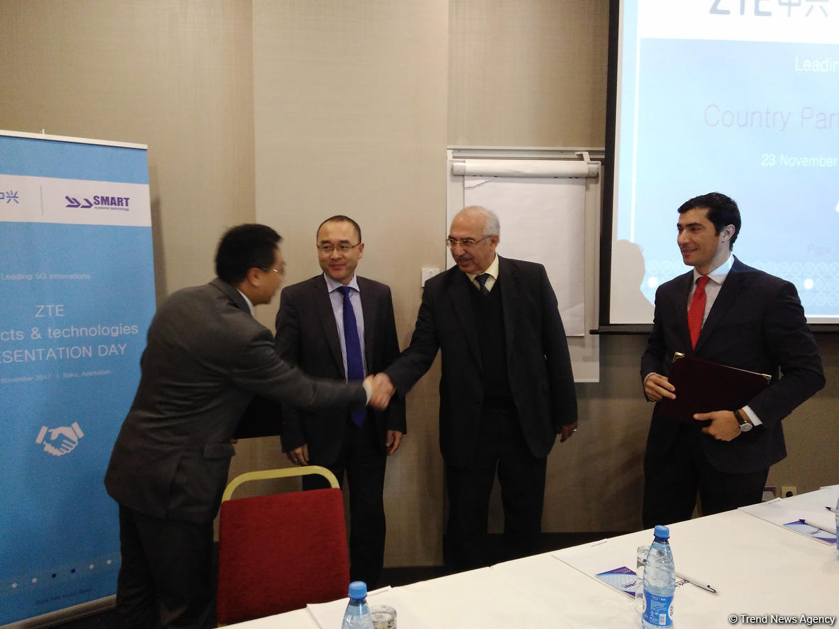 Азербайджанская Smart Systems Technology и китайская ZTE подписали соглашение о сотрудничестве (ФОТО)