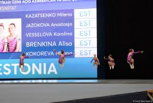 Объединенные соревнования по 4 видам гимнастики в Баку продолжают «художницы» и представители аэробики (ФОТО)