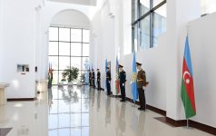 Президент Ильхам Алиев принял участие в открытии Музея флага в Сабирабаде (ФОТО)