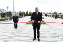 Президент Ильхам Алиев принял участие в открытии Музея флага в Агджабеди (ФОТО)