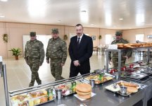 Верховный главнокомандующий Ильхам Алиев ознакомился с условиями в N-ской воинской части в Тертере (ФОТО)