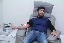 Азербайджанские спортсмены провели донорскую акцию (ФОТО)