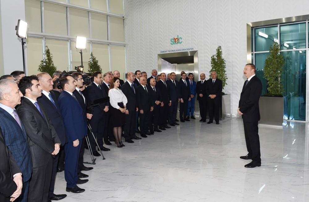Президент Ильхам Алиев: Сумгайыт превращается в большой современный промышленный центр в мировом масштабе