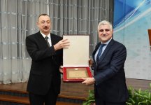 Президент Ильхам Алиев и Первая леди Мехрибан Алиева приняли участие в мероприятии, посвященном спортивным итогам 2017 года (ФОТО)