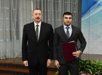 Президент Ильхам Алиев и Первая леди Мехрибан Алиева приняли участие в мероприятии, посвященном спортивным итогам 2017 года (ФОТО)