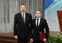 Президент Ильхам Алиев и Первая леди Мехрибан Алиева приняли участие в мероприятии, посвященном спортивным итогам 2017 года (ФОТО)