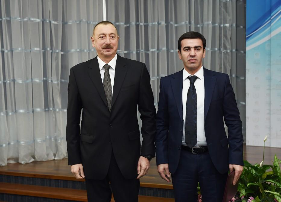 Президент Ильхам Алиев и Первая леди Мехрибан Алиева приняли участие в мероприятии, посвященном спортивным итогам 2017 года (ФОТО)