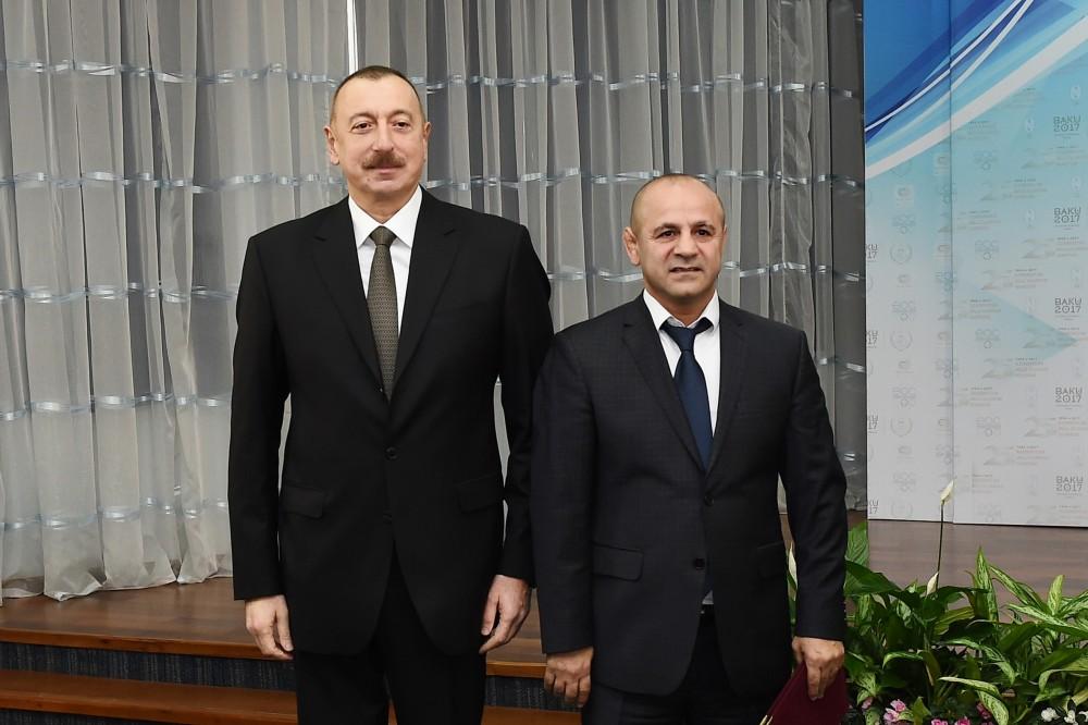Президент Ильхам Алиев и Первая леди Мехрибан Алиева приняли участие в мероприятии, посвященном спортивным итогам 2017 года (ФОТО)