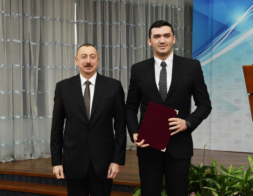 Президент Ильхам Алиев и Первая леди Мехрибан Алиева приняли участие в мероприятии, посвященном спортивным итогам 2017 года (ФОТО)