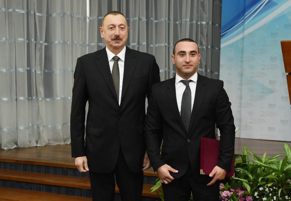 Президент Ильхам Алиев и Первая леди Мехрибан Алиева приняли участие в мероприятии, посвященном спортивным итогам 2017 года (ФОТО)