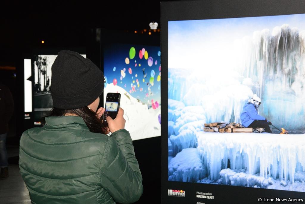Вице-президент Фонда Гейдара Алиева Лейла Алиева посетила выставку Red Bull Illume (ФОТО)