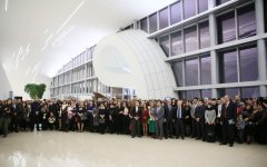 Вице-президент Фонда Гейдара Алиева Лейла Алиева приняла участие в открытии персональной выставки Омара Эльдарова (ФОТО)