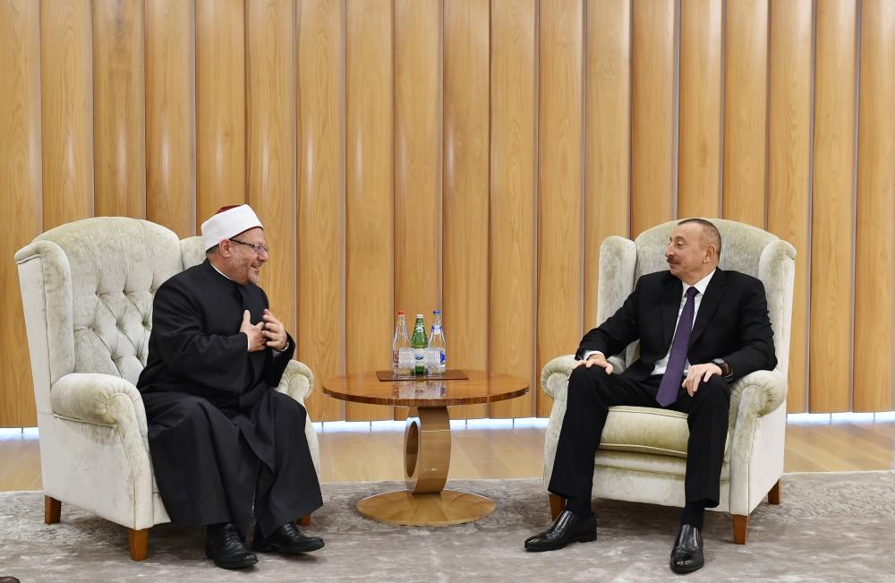 President Aliyev receives Grand Mufti of Egypt (PHOTO)