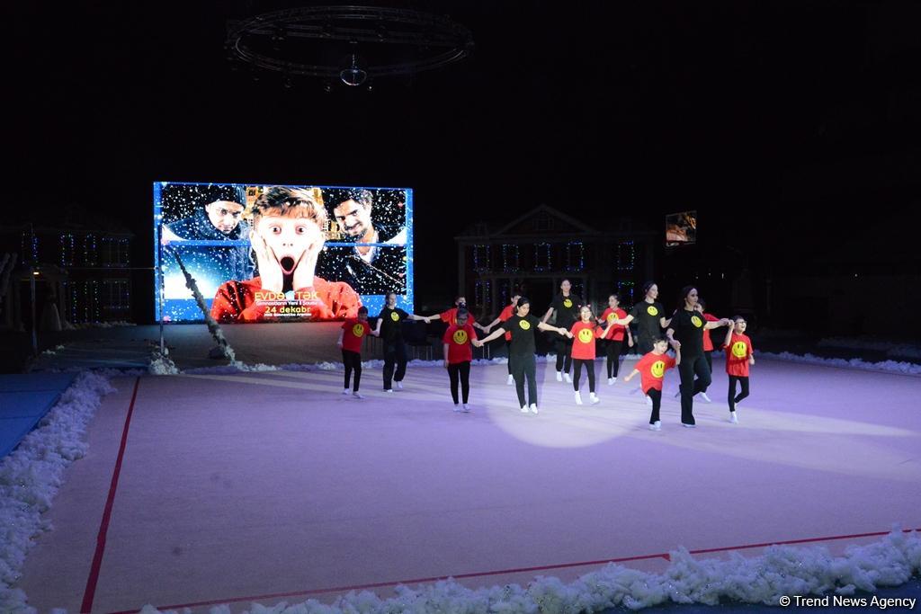Впервые фильм “Один дома” представлен в Баку потрясающим новогодним гимнастическим Anchorшоу (ФОТО)