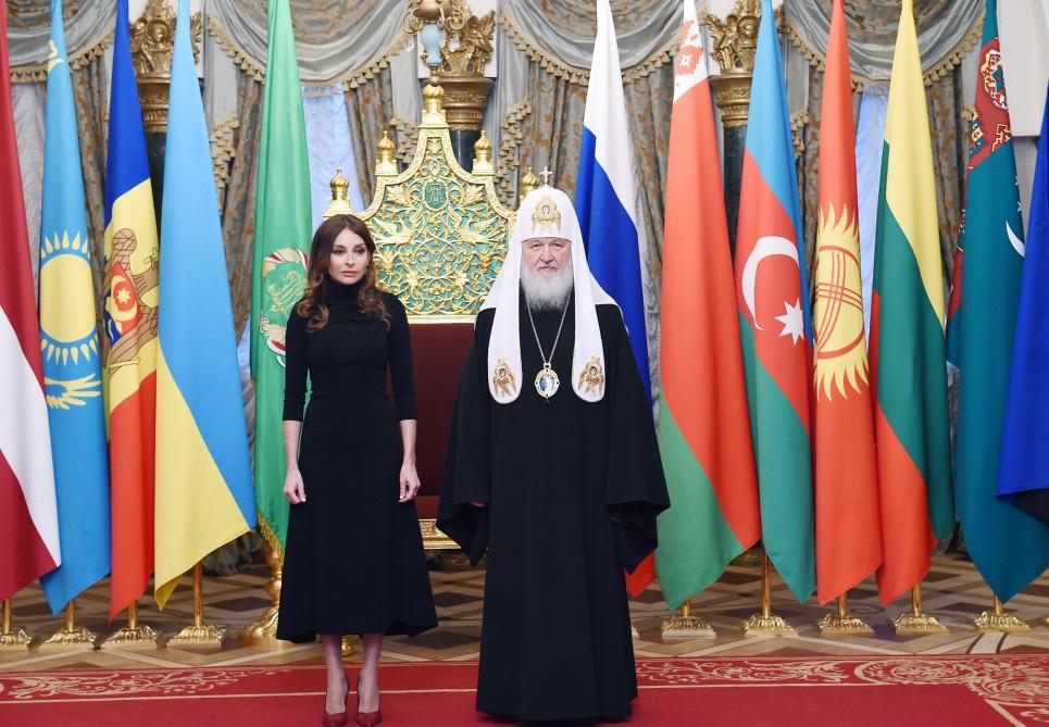 First VP Mehriban Aliyeva receives Order of saint Equal to Apostles Duchess Olga  (PHOTO)