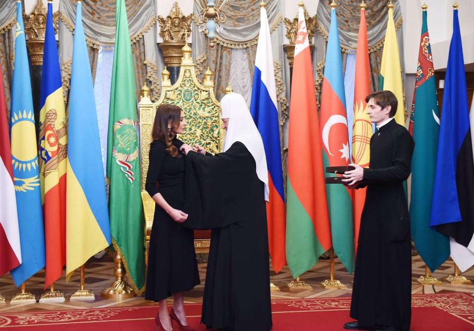 First VP Mehriban Aliyeva receives Order of saint Equal to Apostles Duchess Olga  (PHOTO)