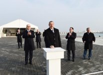 Президент Ильхам Алиев принял участие в открытии Ро-Ро терминала в Бакинском международном морском торговом порту (ФОТО)