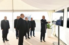 Президент Ильхам Алиев принял участие в открытии Ро-Ро терминала в Бакинском международном морском торговом порту (ФОТО)