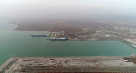 Президент Ильхам Алиев принял участие в открытии Ро-Ро терминала в Бакинском международном морском торговом порту (ФОТО)