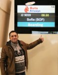 Первый рейс Баку-София: юбилей, каравай с медом и солью, хорошее настроение (ВИДЕО, ФОТО)