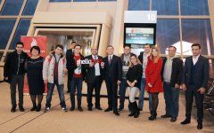 Первый рейс Баку-София: юбилей, каравай с медом и солью, хорошее настроение (ВИДЕО, ФОТО)