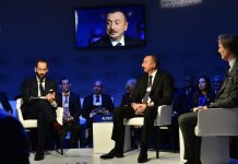Президент Ильхам Алиев принял участие в интерактивном заседании на тему «Стратегический взгляд: Евразия» в рамках ВЭФ (ФОТО)