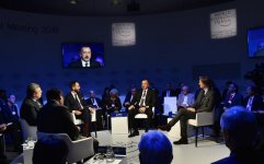 Президент Ильхам Алиев принял участие в интерактивном заседании на тему «Стратегический взгляд: Евразия» в рамках ВЭФ (ФОТО)