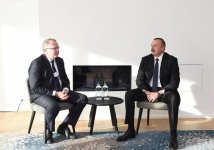 Президент Ильхам Алиев встретился в Давосе с генеральным исполнительным директором  Statoil (ФОТО)