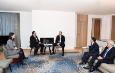 Президент Ильхам Алиев встретился в Давосе с вице-президентом Еврокомиссии по вопросам Энергосоюза (ФОТО)