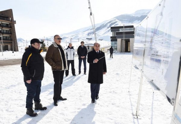 Ilham Aliyev views plans to develop Shahdagh tourism complex (PHOTO)
