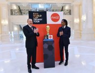 FIFA World Cup Trophy presented to President Aliyev (PHOTO)