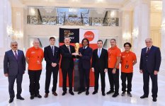FIFA World Cup Trophy presented to President Aliyev (PHOTO)