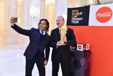 FIFA World Cup Trophy presented to President Aliyev (PHOTO)