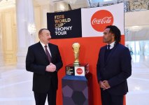 FIFA World Cup Trophy presented to President Aliyev (PHOTO)